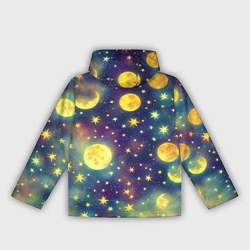 Женская ветровка Космос, Луна и Солнце / 3D-Белый – фото 2