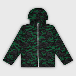 Ветровка с капюшоном женская Точечный камуфляжный узор Spot camouflage pattern, цвет: 3D-белый