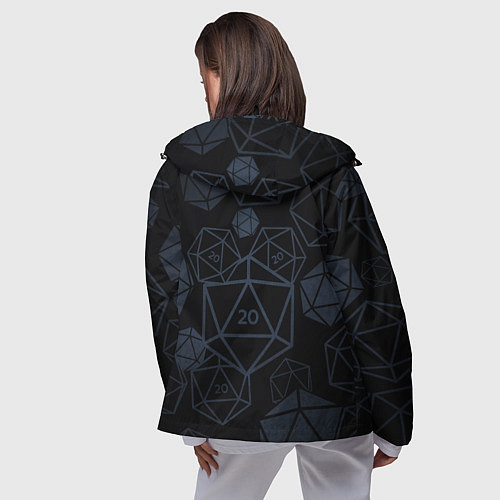 Женская ветровка Подземелья и драконы dnd / 3D-Черный – фото 4