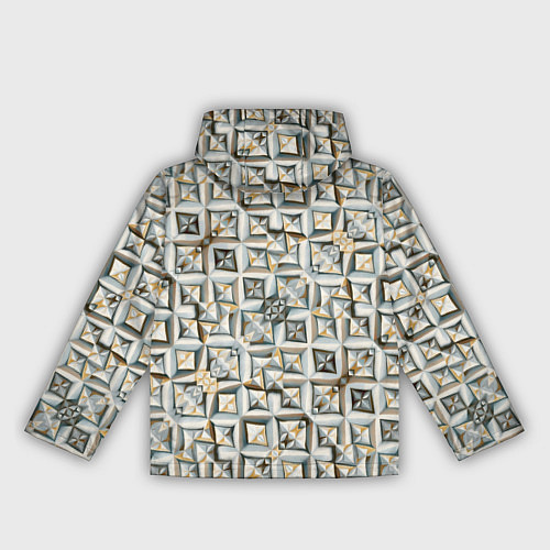 Женская ветровка Квадраты и ромбы / 3D-Белый – фото 2