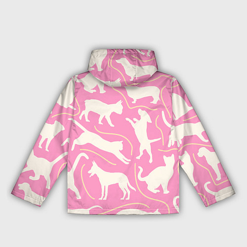 Женская ветровка Котики собачки / 3D-Черный – фото 2