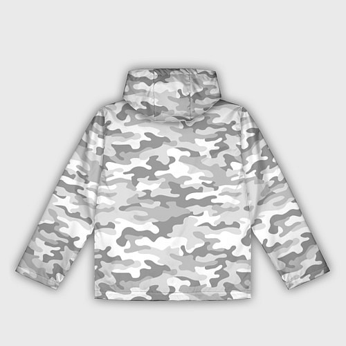 Женская ветровка Камуфляж серый / 3D-Белый – фото 2