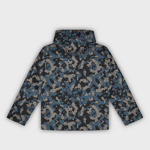 Женская ветровка Камуфляж сеточный / 3D-Черный – фото 2