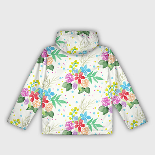 Женская ветровка Весенние букеты / 3D-Черный – фото 2