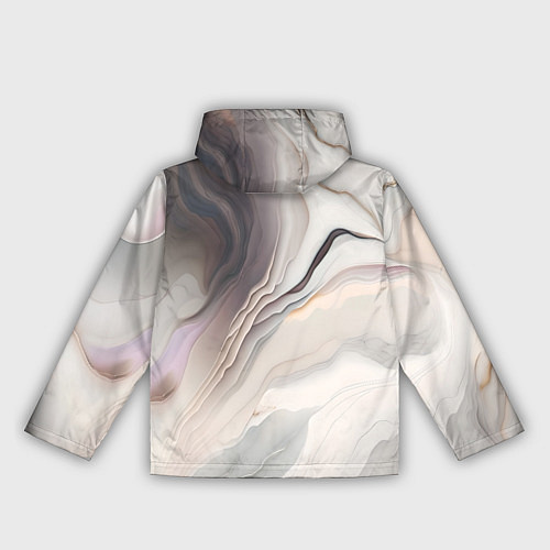 Женская ветровка Нежная мраморная текстура от нейросети / 3D-Белый – фото 2