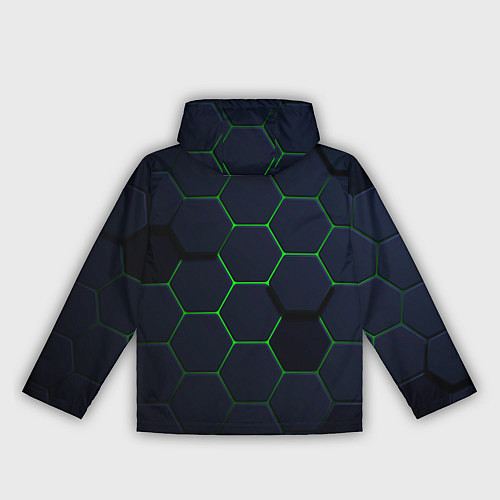 Женская ветровка Honeycombs green / 3D-Белый – фото 2