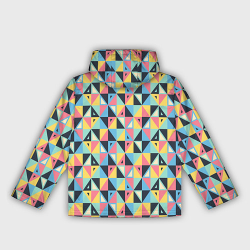 Женская ветровка Треугольная мозаика / 3D-Черный – фото 2