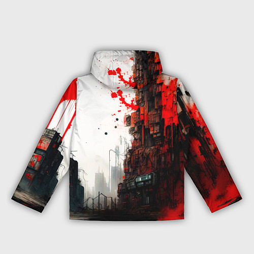 Женская ветровка Подросток в маске кицунэ / 3D-Белый – фото 2