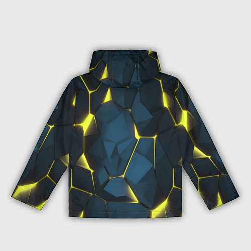 Женская ветровка Желтые неоновые плиты / 3D-Белый – фото 2