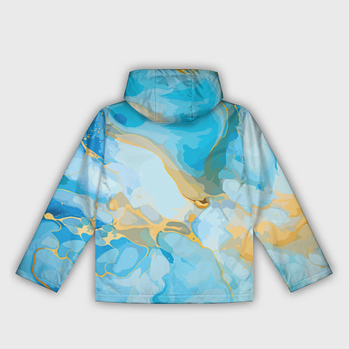 Женская ветровка Лазурь с золотом / 3D-Белый – фото 2