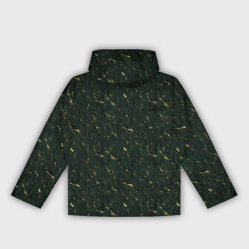 Женская ветровка Текстура зелёный мрамор / 3D-Черный – фото 2