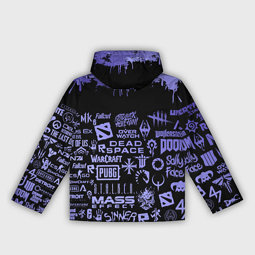 Женская ветровка Games pattern / 3D-Белый – фото 2