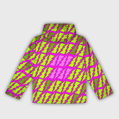 Женская ветровка Ретро молнии розово-жёлтые / 3D-Белый – фото 2