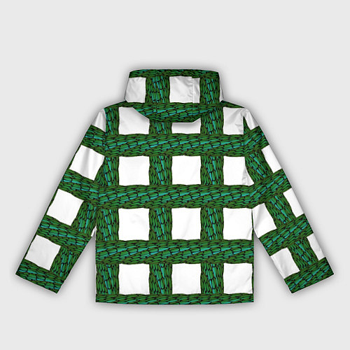 Женская ветровка Зеленые змейки / 3D-Белый – фото 2