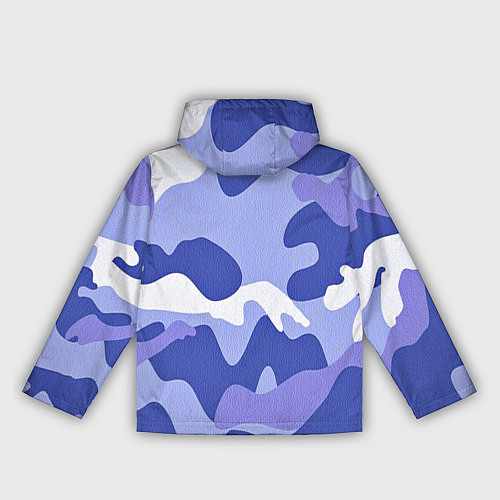 Женская ветровка Камуфляжный узор голубой / 3D-Черный – фото 2