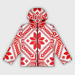 Ветровка с капюшоном женская Национальный, цвет: 3D-черный