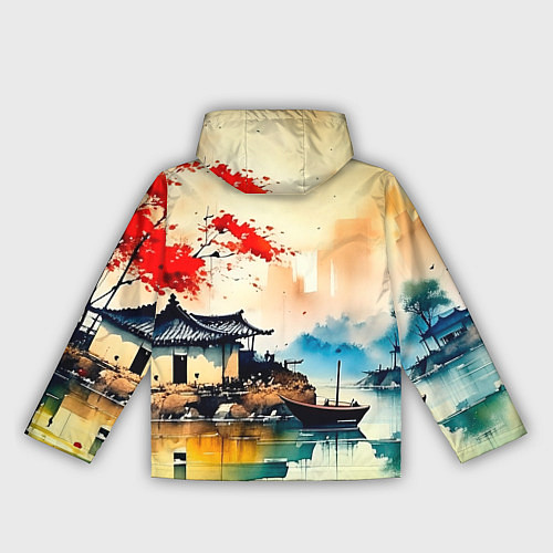 Женская ветровка Краски природы / 3D-Белый – фото 2