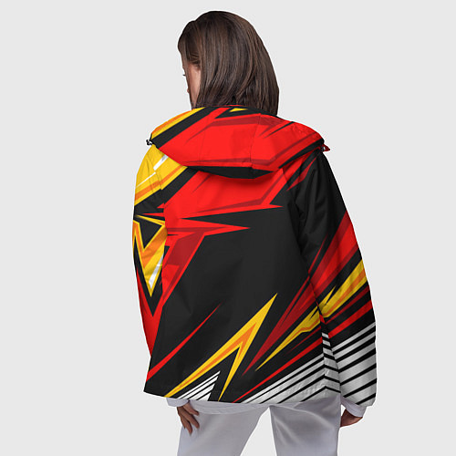 Женская ветровка Ducati - red uniform / 3D-Черный – фото 4