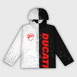 Ветровка с капюшоном женская Ducati - двоичный, цвет: 3D-белый