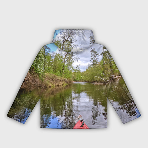 Женская ветровка Реки Подмосковья / 3D-Черный – фото 2