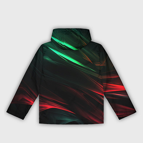 Женская ветровка Dark red and green / 3D-Белый – фото 2