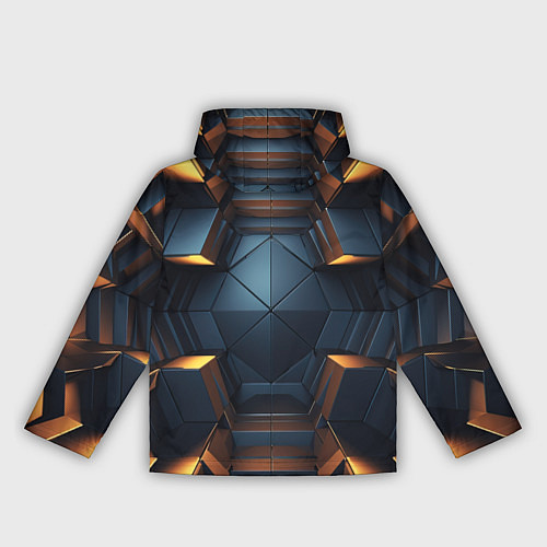 Женская ветровка Объемные полигоны / 3D-Черный – фото 2