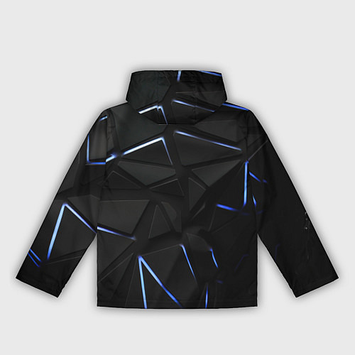 Женская ветровка Black texture neon line / 3D-Белый – фото 2