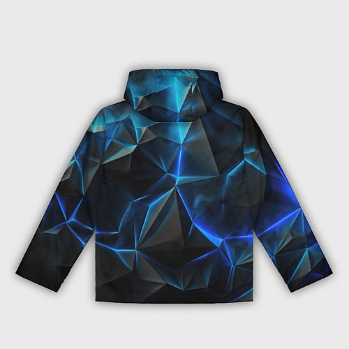 Женская ветровка Blue abstract ice / 3D-Белый – фото 2