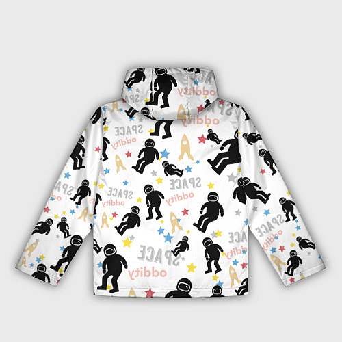 Женская ветровка Космическое приключение паттерн / 3D-Черный – фото 2