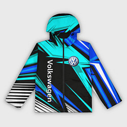 Ветровка с капюшоном женская Фольцваген - sport uniform, цвет: 3D-черный