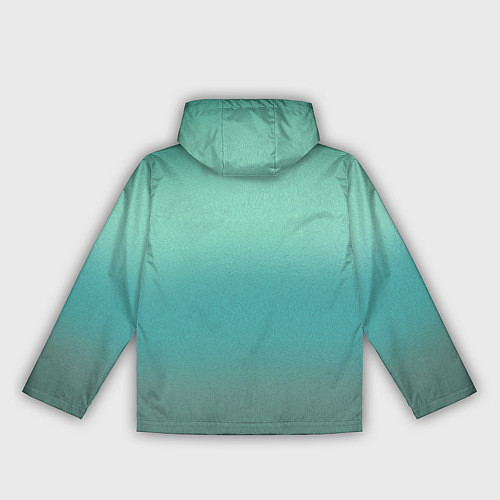 Женская ветровка Бирюзовый цвет морской волны / 3D-Черный – фото 2