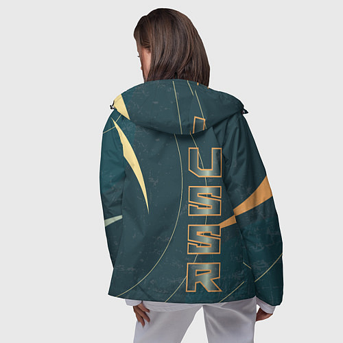 Женская ветровка СССР Космос / 3D-Черный – фото 4