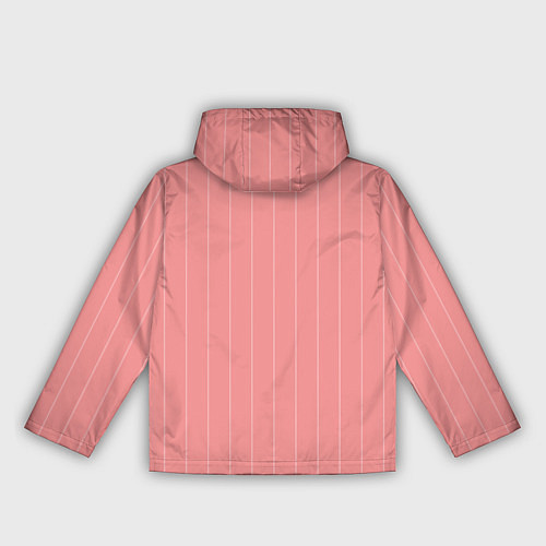 Женская ветровка Благородный розовый полосатый / 3D-Черный – фото 2