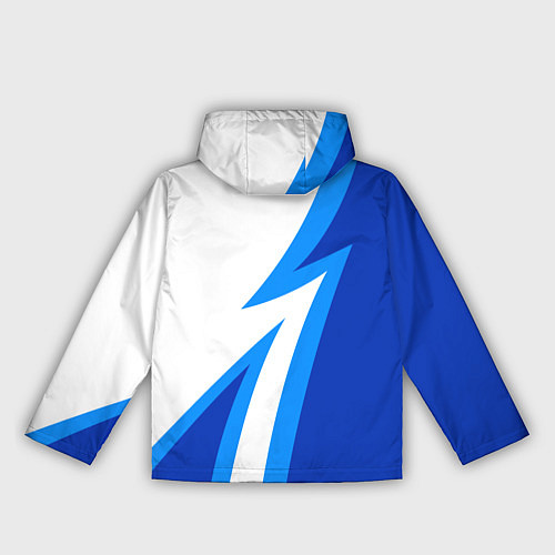 Женская ветровка Флаг России в сердечке - синий / 3D-Белый – фото 2