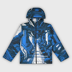 Женская ветровка Синяя комната киберпанк