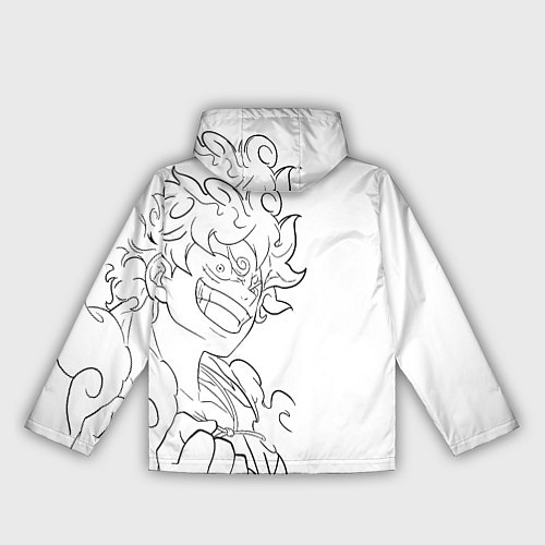 Женская ветровка Ван пис - Луффи гир 5 / 3D-Белый – фото 2