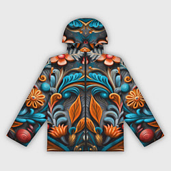 Ветровка с капюшоном женская Mirrow floral pattern - art - vogue, цвет: 3D-черный