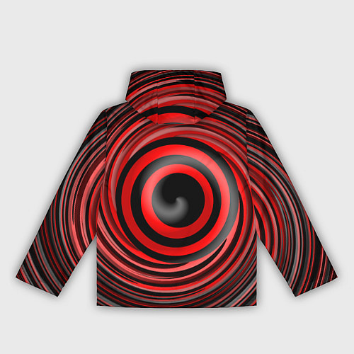Женская ветровка Красно-черный вихрь / 3D-Белый – фото 2