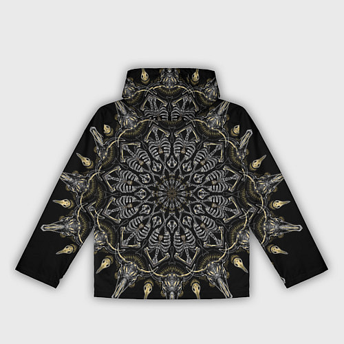 Женская ветровка Большая костяная мандала / 3D-Белый – фото 2