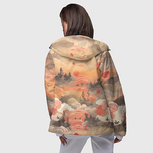 Женская ветровка Japen pattern / 3D-Черный – фото 4