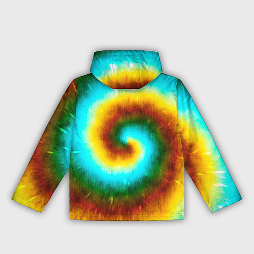 Женская ветровка Тай-дай коричневый / 3D-Белый – фото 2