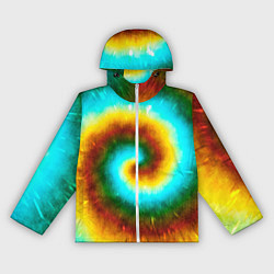 Женская ветровка Тай-дай коричневый