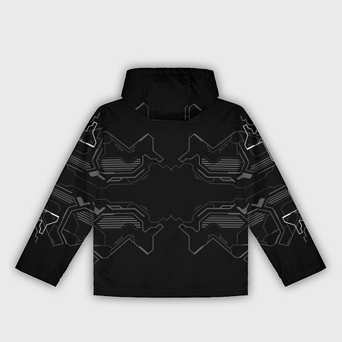 Женская ветровка Кибер арт в Японском стиле / 3D-Черный – фото 2