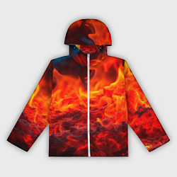 Ветровка с капюшоном женская Магма, цвет: 3D-белый