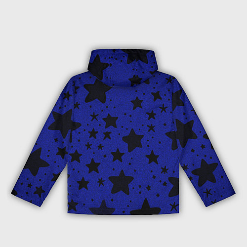 Женская ветровка Большие звезды синий / 3D-Черный – фото 2