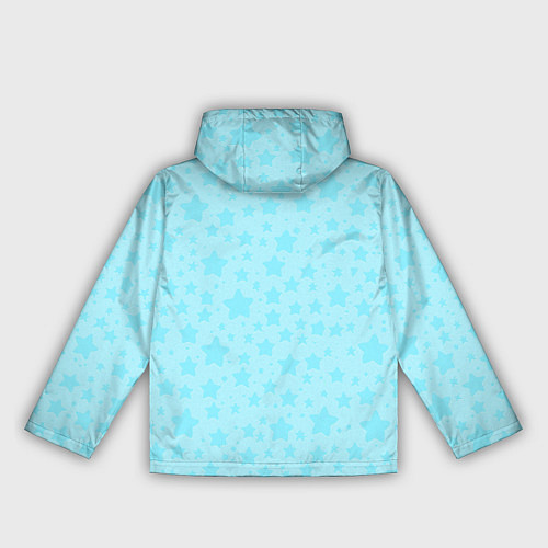 Женская ветровка Звёздочки на голубом фоне / 3D-Черный – фото 2