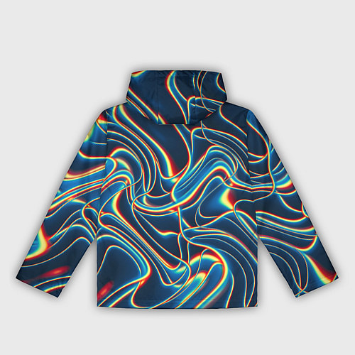 Женская ветровка Abstract waves / 3D-Черный – фото 2