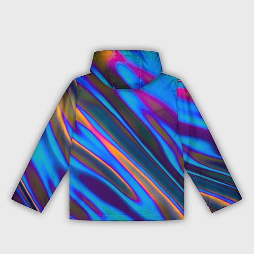 Женская ветровка Глитч галограмма радужная / 3D-Черный – фото 2