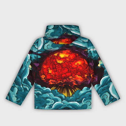 Женская ветровка Ядерный хаос в витраже / 3D-Черный – фото 2