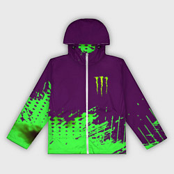 Ветровка с капюшоном женская Monster energy taurin, цвет: 3D-белый